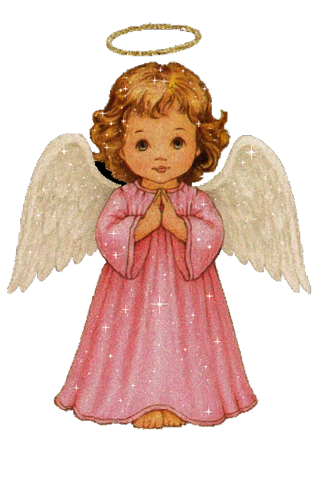 Floating Glittery Angel